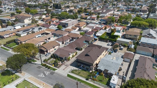 aerial view featuring a residential view