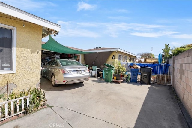 exterior space with fence