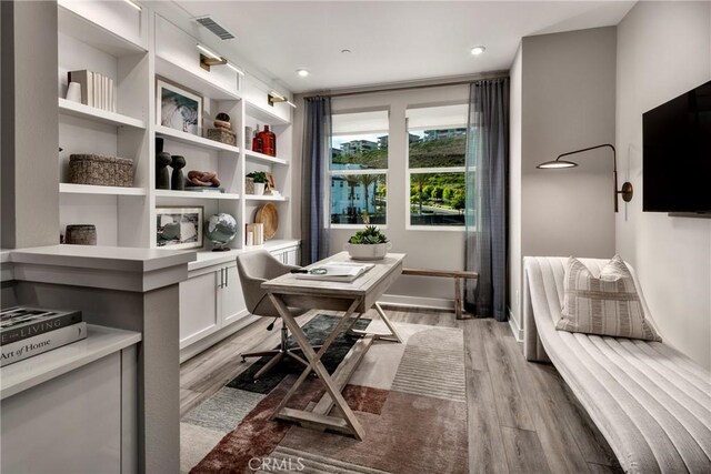 2524 Everly Dr, San Diego, CA 92108 - office featuring visible vents and light wood finished floors