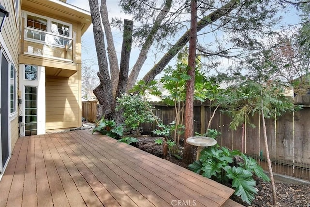1631 Salem St, Chico, CA 95928 - wooden deck featuring a fenced backyard