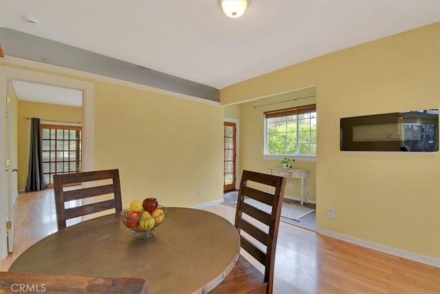 1631 Salem St, Chico, CA 95928 - dining space featuring wood finished floors and baseboards