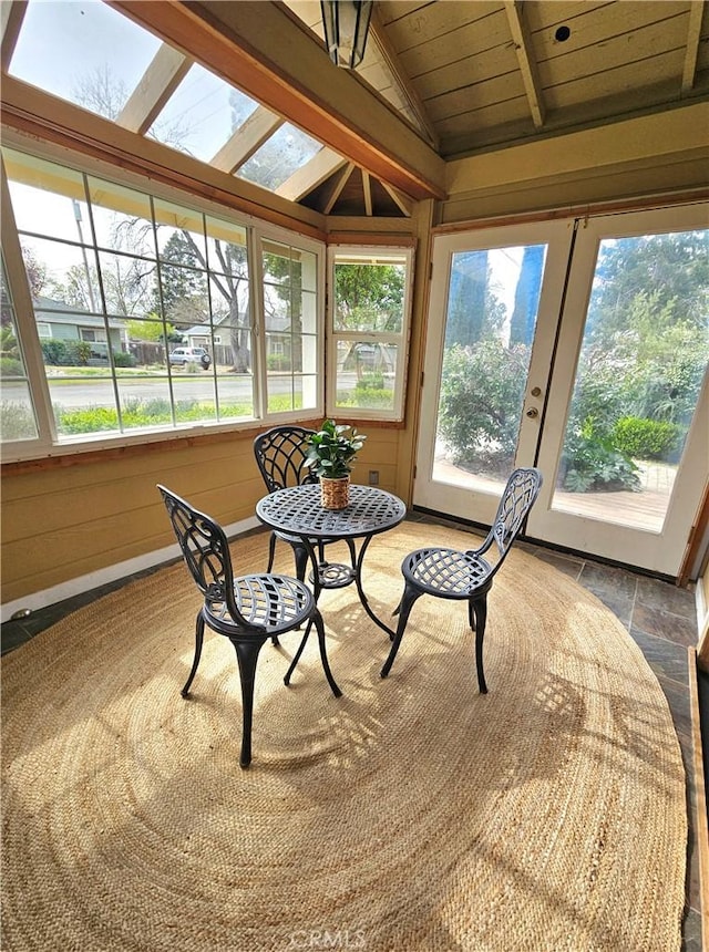 1631 Salem St, Chico, CA 95928 - sunroom featuring wooden ceiling