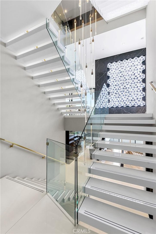 view of stairway
