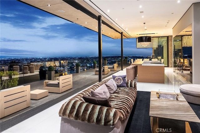 view of patio / terrace featuring outdoor lounge area and outdoor dining area
