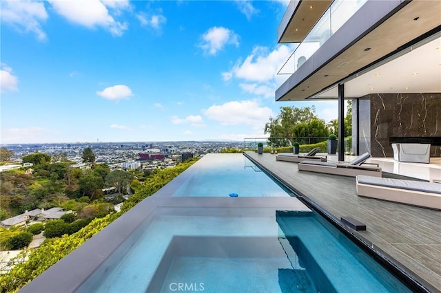 view of pool
