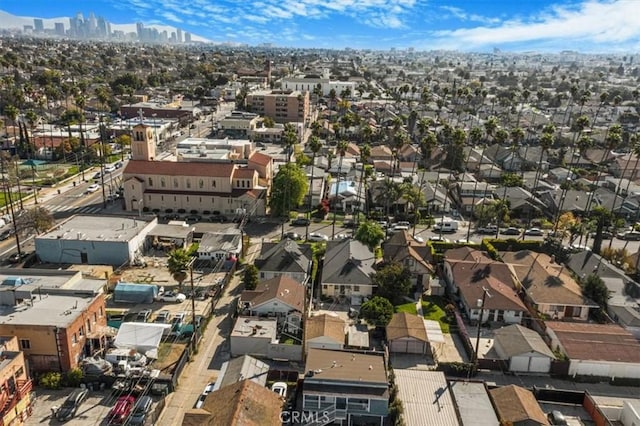 3417 4th Ave, Los Angeles, CA 90018 - drone / aerial view with a city view