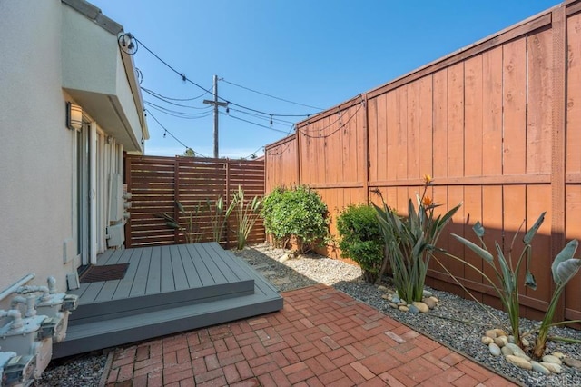 3521 Andrews St, San Diego, CA 92103 - view of patio / terrace featuring a fenced backyard and a deck