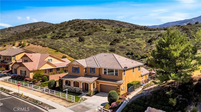 26165 Santiago Canyon Rd, Corona, CA 92883 - bird's eye view featuring a mountain view