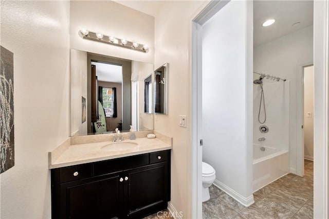 26165 Santiago Canyon Rd, Corona, CA 92883 - full bath with vanity, toilet, and tub / shower combination