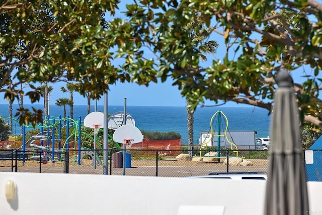 159 Mozart Ave, Cardiff By The Sea, CA 92007 - community jungle gym featuring a water view and community basketball court