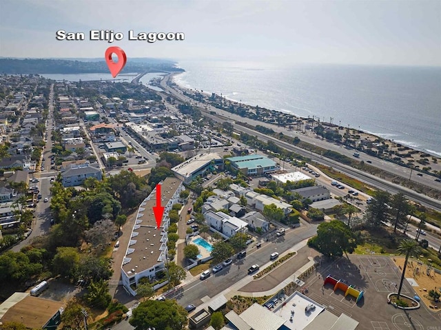 159 Mozart Ave, Cardiff By The Sea, CA 92007 - aerial overview of property's location with a large body of water