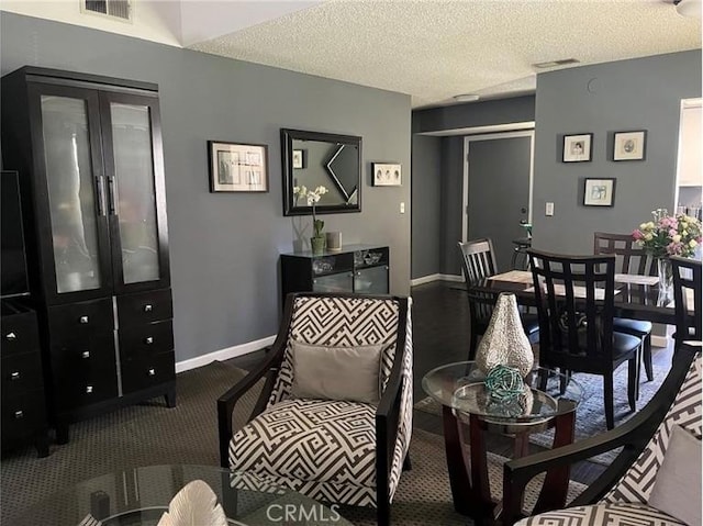 1725 Truman Cir, Placentia, CA 92870 - carpeted living area with baseboards and a textured ceiling