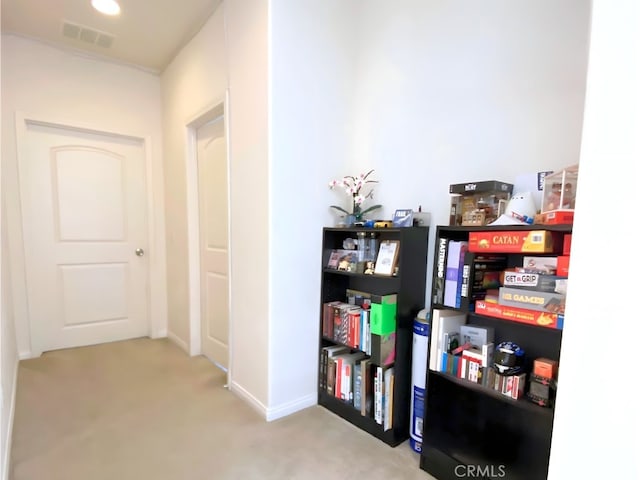 5772 Marabe Way, Riverside, CA 92505 - corridor with visible vents, baseboards, and carpet floors