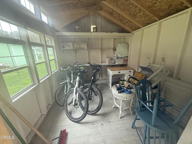 view of storage area