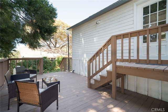 2007 3rd St, Julian, CA 92036 - wooden terrace with stairs