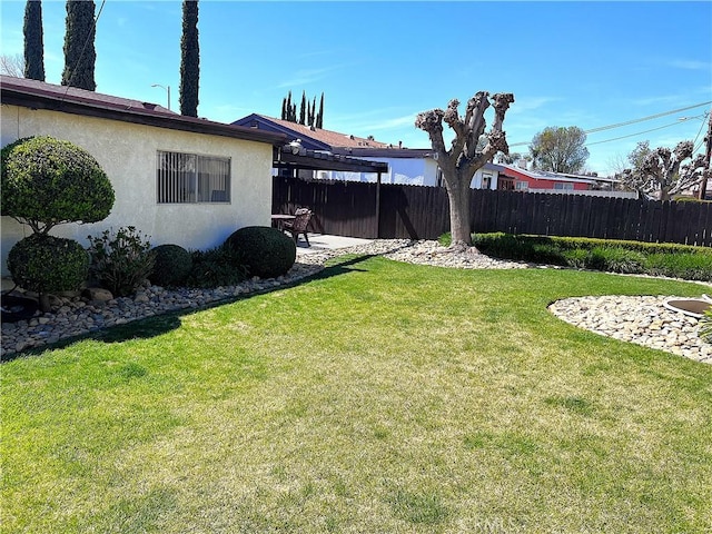4971 W Gilman St, Banning, CA 92220 - view of yard with a patio