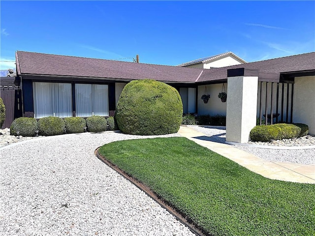 4971 W Gilman St, Banning, CA 92220 - ranch-style house with stucco siding