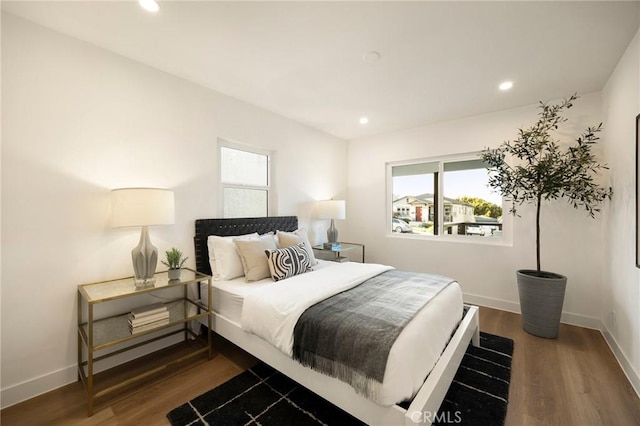 1331 W 17th St, San Pedro, CA 90732 - bedroom featuring multiple windows, wood finished floors, recessed lighting, and baseboards