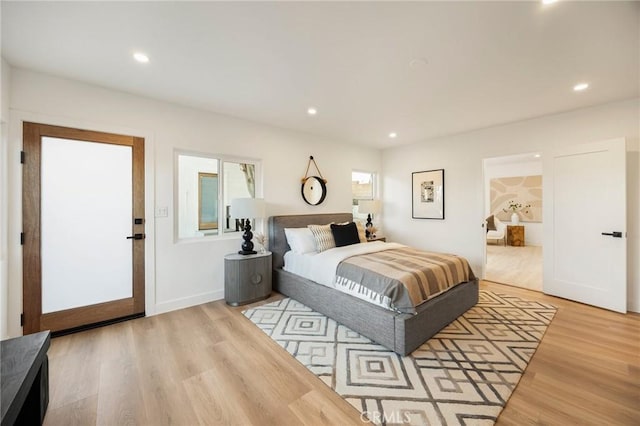 1331 W 17th St, San Pedro, CA 90732 - bedroom featuring wood finished floors and recessed lighting