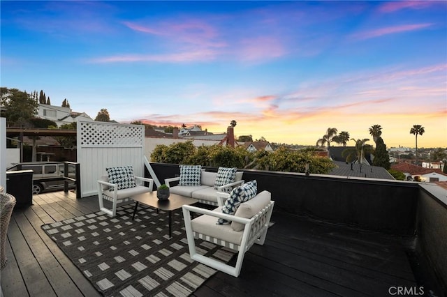 1331 W 17th St, San Pedro, CA 90732 - wooden terrace with an outdoor hangout area