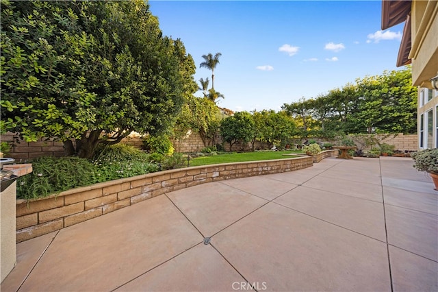 view of patio / terrace featuring a fenced backyard