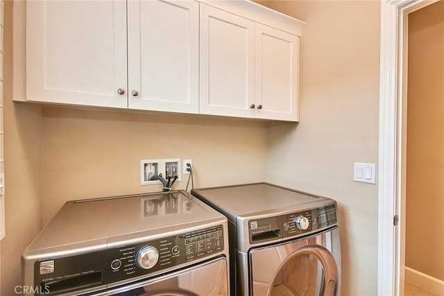 54 Trotter, Irvine, CA 92602 - laundry area featuring separate washer and dryer and cabinet space