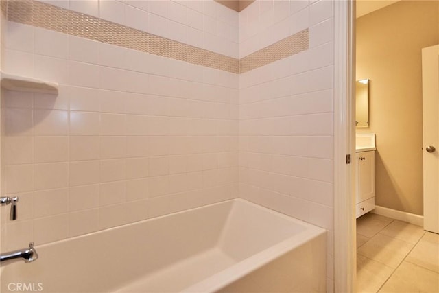 54 Trotter, Irvine, CA 92602 - full bath with tile patterned floors, vanity, and shower / bath combination