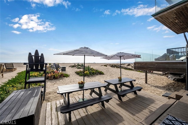 27 A Surfside Ave, Surfside, CA 90743 - view of wooden terrace