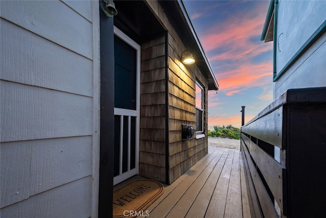 27 A Surfside Ave, Surfside, CA 90743 - view of deck at dusk