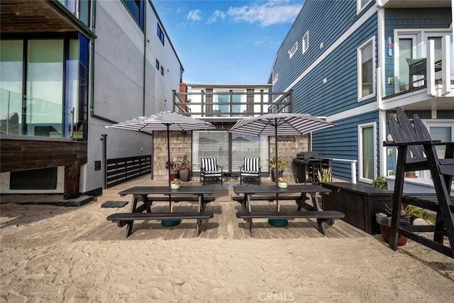 27 A Surfside Ave, Surfside, CA 90743 - view of patio with area for grilling