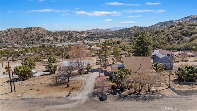 mountain view featuring a desert view