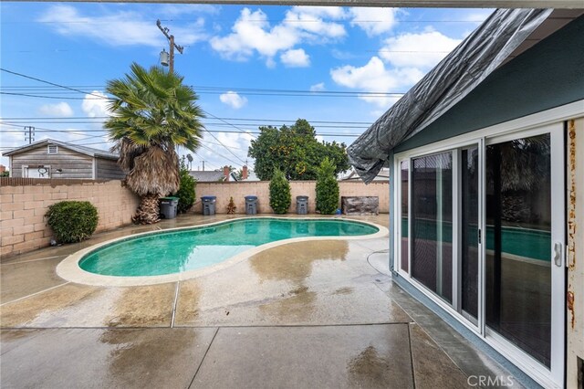 21322 Millpoint Ave, Carson, CA 90745 - view of pool featuring a fenced backyard, a patio area, and a fenced in pool