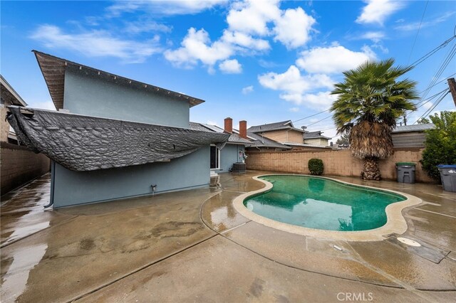 21322 Millpoint Ave, Carson, CA 90745 - view of swimming pool with a patio, a fenced in pool, and a fenced backyard