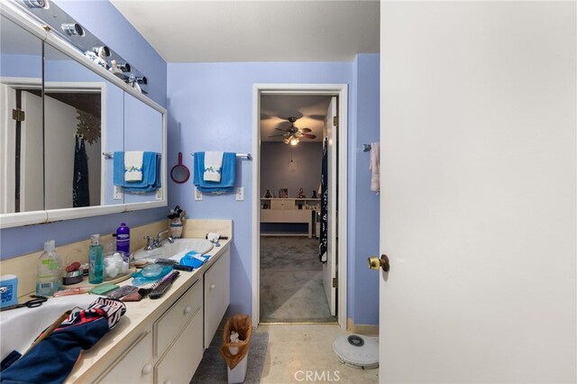 21322 Millpoint Ave, Carson, CA 90745 - full bathroom featuring ceiling fan and vanity
