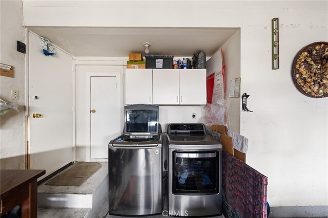 21322 Millpoint Ave, Carson, CA 90745 - laundry room featuring separate washer and dryer and cabinet space