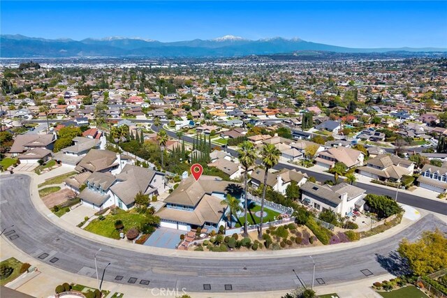 15331 Lillian Pl, Hacienda Heights, CA 91745 - birds eye view of property with a mountain view and a residential view