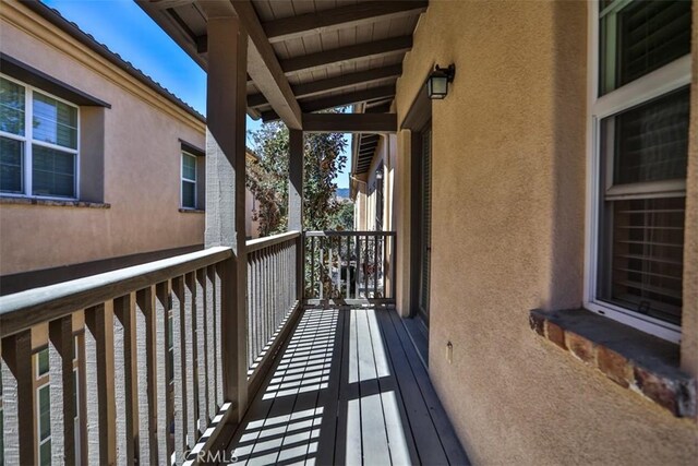 view of balcony