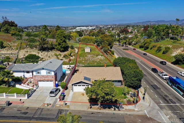 2760 Thunder Dr, Oceanside, CA 92056 - aerial view of property's location with property parcel outlined