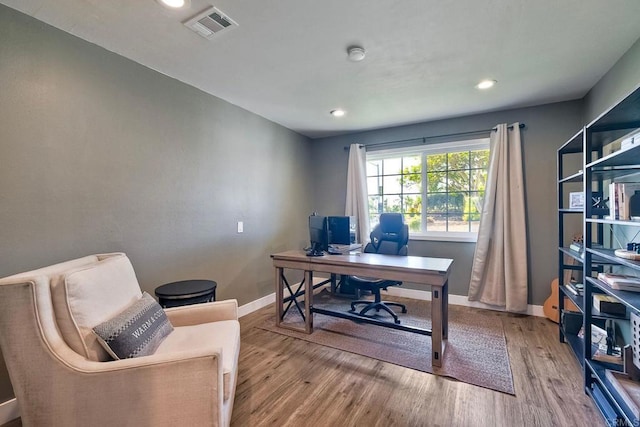 2760 Thunder Dr, Oceanside, CA 92056 - office with wood finished floors and recessed lighting