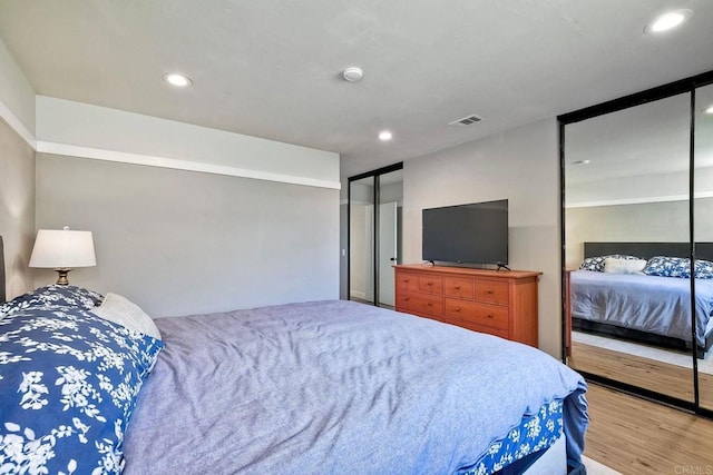 2760 Thunder Dr, Oceanside, CA 92056 - bedroom with wood finished floors and recessed lighting