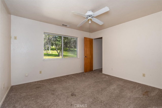 51674 Rd 426, Oakhurst, CA 93644 - carpeted spare room featuring visible vents and a ceiling fan