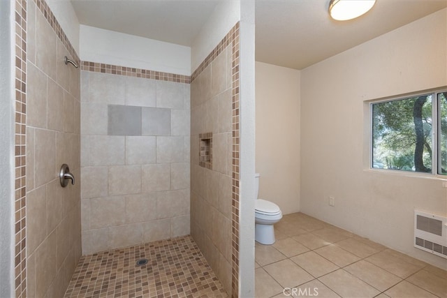 51674 Rd 426, Oakhurst, CA 93644 - full bathroom with toilet, tiled shower, and tile patterned floors