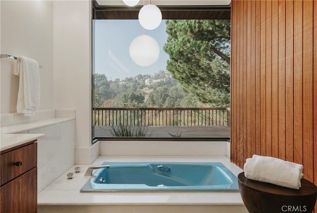 full bathroom featuring a bath