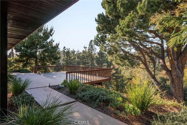 view of property's community featuring a deck