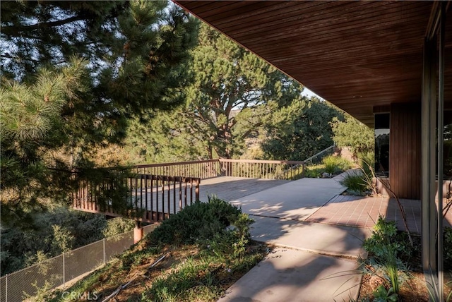 exterior space with fence
