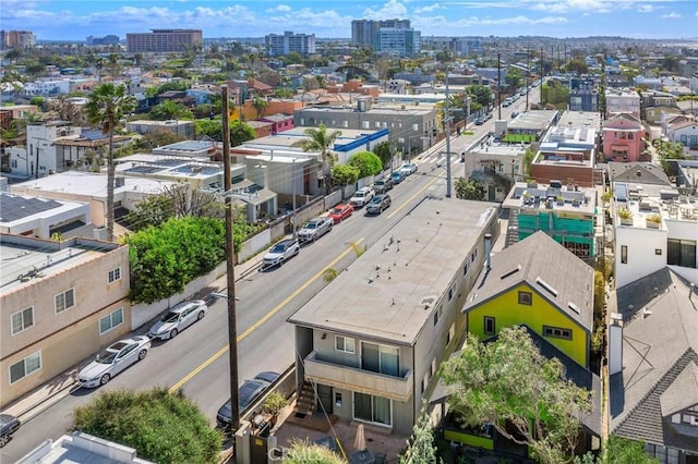 drone / aerial view featuring a view of city