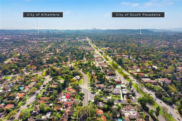 birds eye view of property