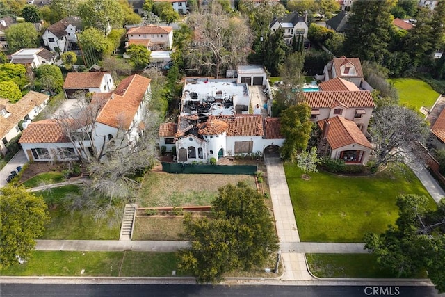 birds eye view of property featuring a residential view