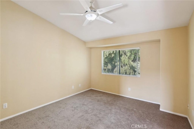 42042 Chestnut Dr, Temecula, CA 92591 - carpeted spare room featuring baseboards and a ceiling fan