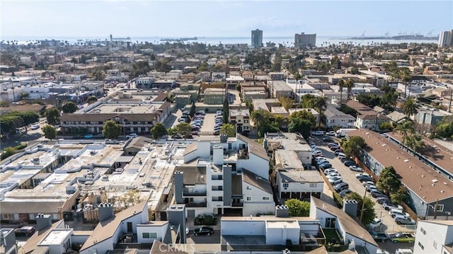 drone / aerial view featuring a city view